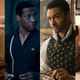 Billy Porter in Pose (Eric Liebowitz/FX), Jonathan Majors in Lovecraft Country (Eli Joshua Ade/HBO), Rege Jean-Page in Bridgerton (Liam Daniels/Netflix), Sterling K. Brown in This Is Us (NBC)